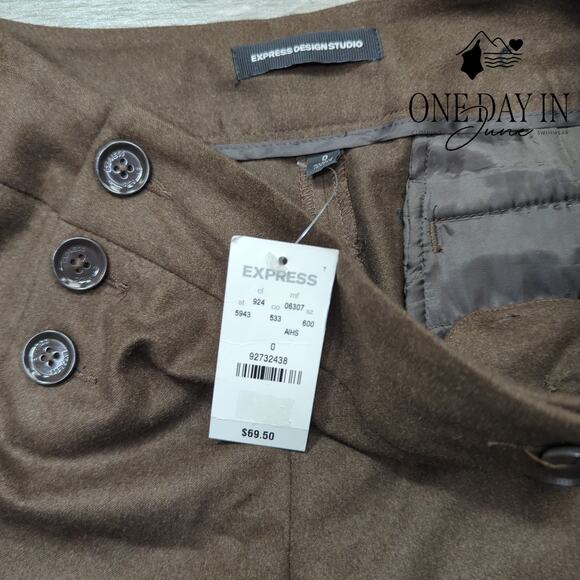 Express Design Studio Cropped Pants Size 0 - Picture 2 of 6
